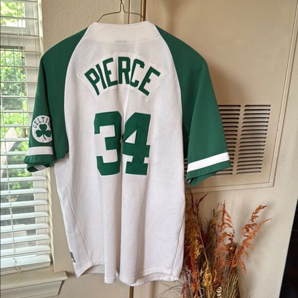 Nike NBA Paul Pierce #34 Boston Celtics Warm Up Jacket Stitched Jersey Men's L - Picture 1 of 7